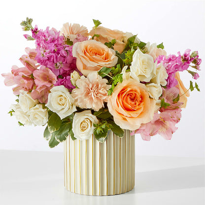 Paradise Bouquet with Ivory Vase – VASEFUL FLOWERS & GIFTS, Princeton NJ
