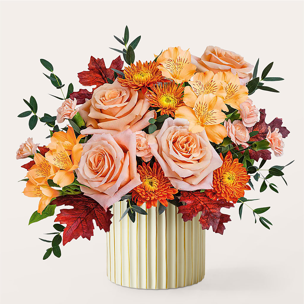 Spiced Latte Bouquet with Ivory Vase – VASEFUL FLOWERS & GIFTS, Princeton NJ