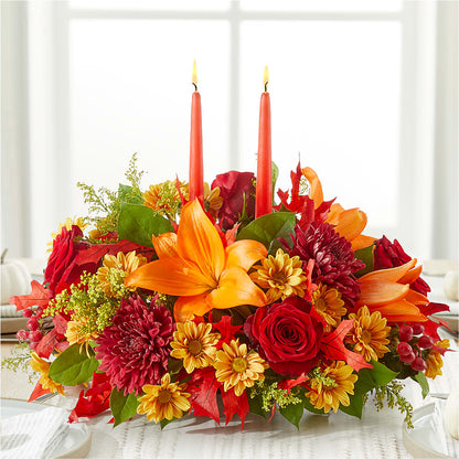 Autumn's Embrace Centerpiece – VASEFUL FLOWERS & GIFTS, Princeton NJ