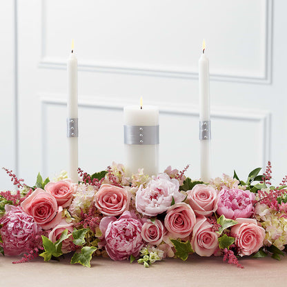 Worldwide Romance Unity Candle Arrangement – VASEFUL FLOWERS & GIFTS, Princeton NJ